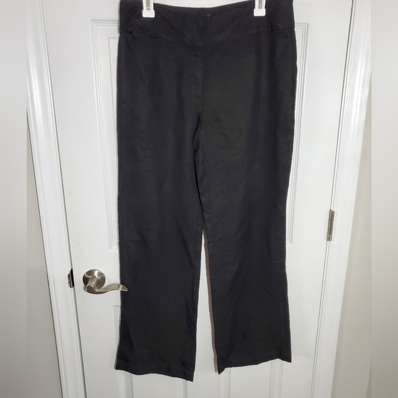 Eileen Fisher Pants - Eileen Fisher Linen Blend Black Dress Pants